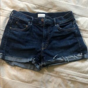 MOTHER teaser roll denim short